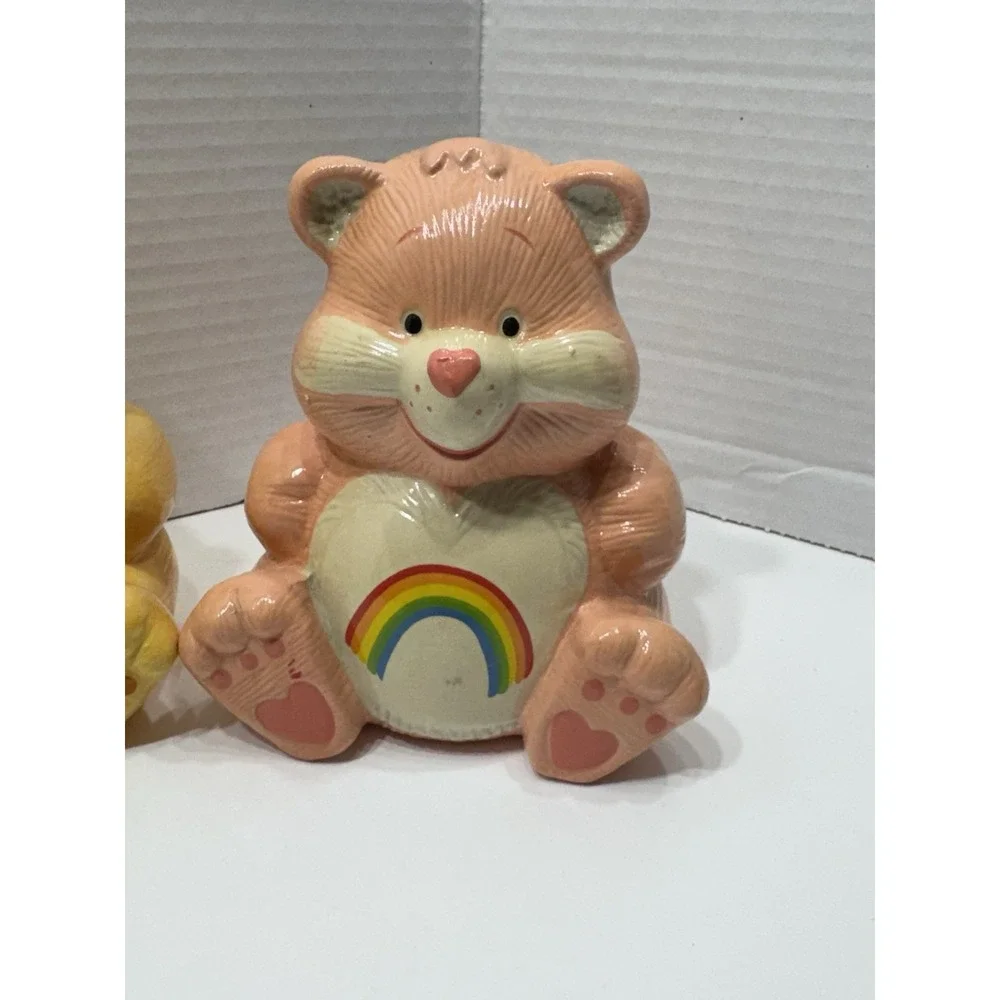 EUC Vintage (Lot Of 4) 1983 Care Bear Ceramic Coin Bank Piggy Banks 5